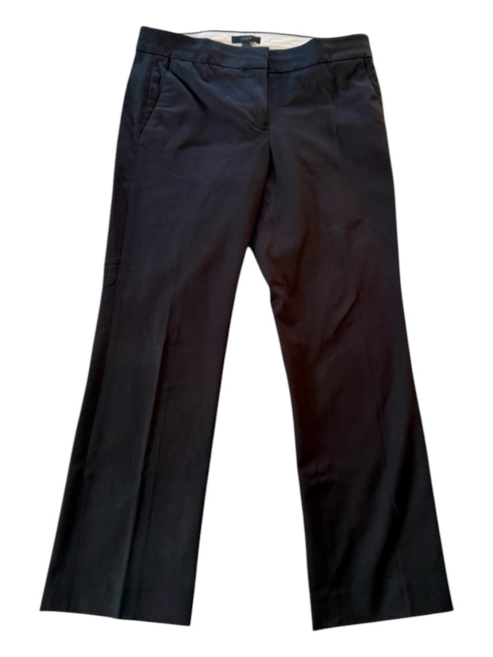 J. Crew Campbell Ankle • Black Bi-Stretch Cotton • Work Trousers • Size 4